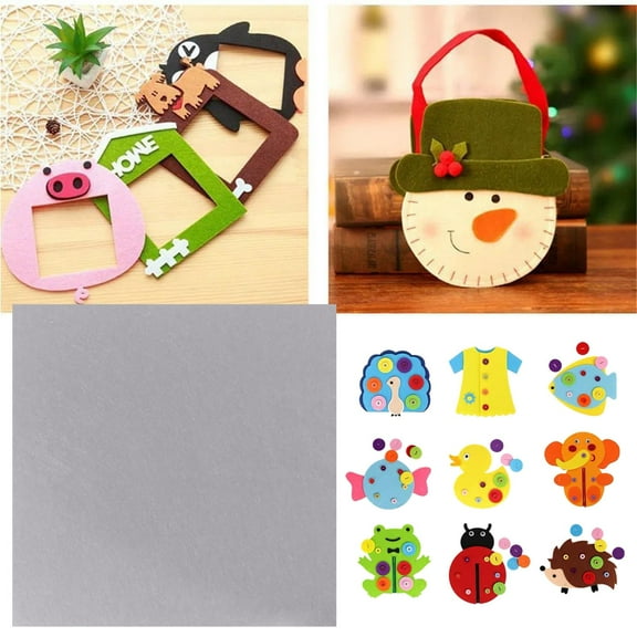 Ctnporpo Children's Hand made Diy Material Bag Hand made Fabric Kindergarten Non Woven Fabric DIY Knitting Crochet Hook Set