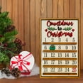 Ctnporpo Clearance Christmas Countdown Calendar 2024 Wooden Countdown