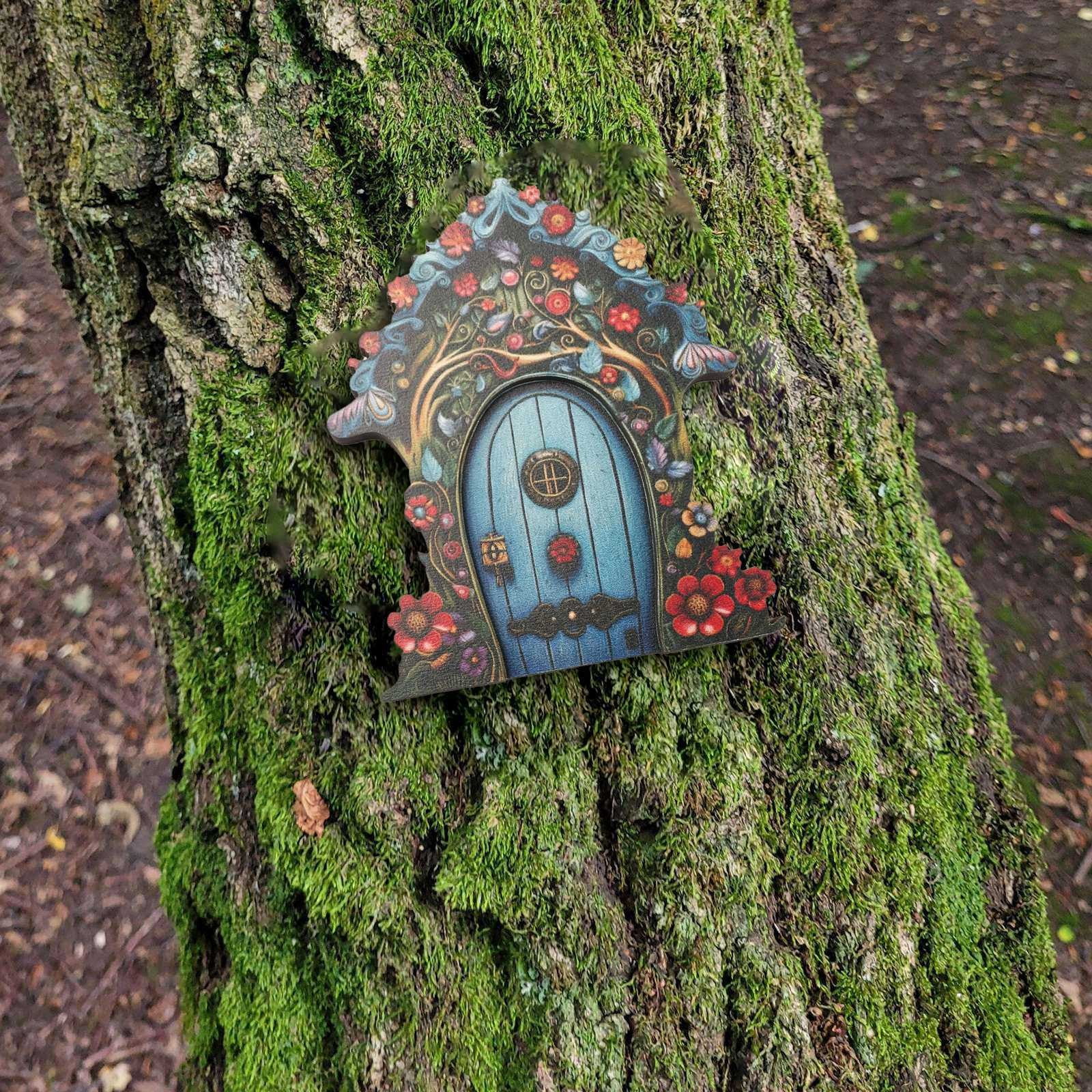 Ctnporpo Clearance Desktop Ornament New Patio Fairy Door Garden Wooden