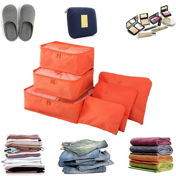 Ctnporpo Clearance Home Textile Storage Square Fabric 6 Piece Travel Organizer Bags