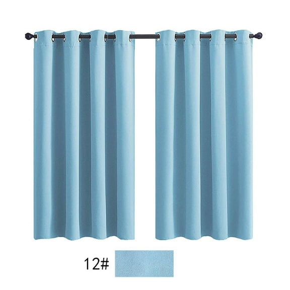 Ctnporpo Curtains Darkening Thermal Insulated Curtain Panels for Living Room Baby Blue Color Shower Curtain Set Bath Partition Curtain No Drilling Blackout Curtain Sheer Curtain