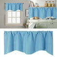 thumbnail image 1 of Ctnporpo Door Curtain Kitchen Shading Window Curtain Solid Color Pocket Fan Shaped Curtain Short Curtain 52 X 18 Inches Blackout Curtain Sheer Curtain, 1 of 9