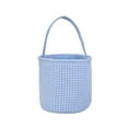 thumbnail image 1 of Ctnporpo Halloween Gingham Tote Basket New Jute Canvas Bucket Halloween Decoration Storage Shelves Closet Organizers, 1 of 2