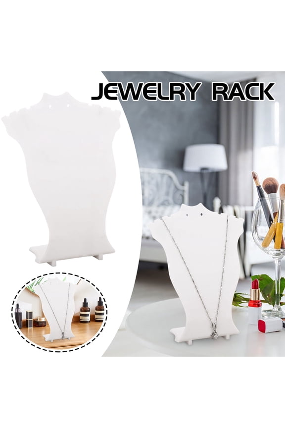 Jewelry Bust Display Holder Stand Plastic Display Product Trade shows Jewelry Accessories Storage Shelves Closet Organizers