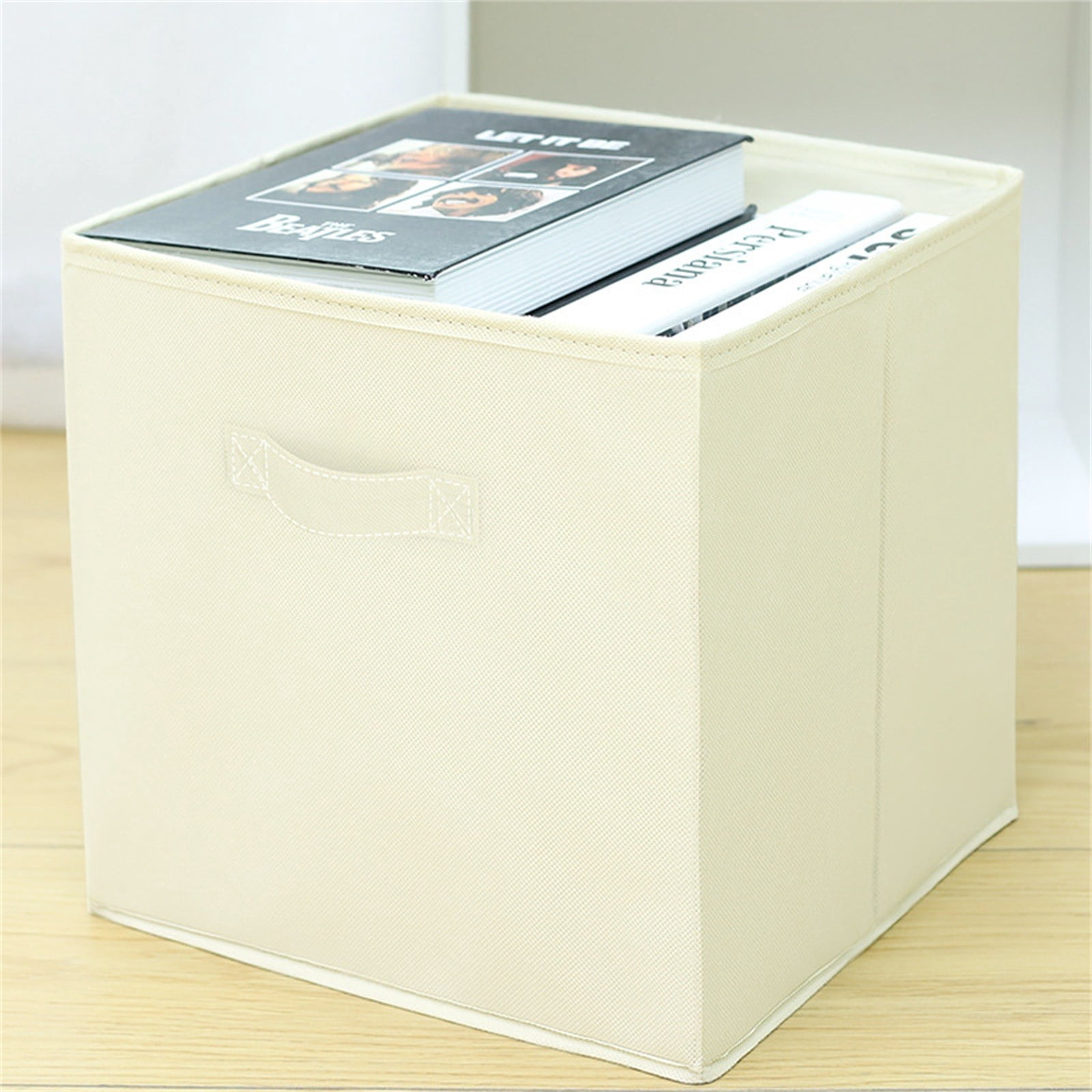 Ctnporpo Ornavo Home Storage Cube Foldable Fabric Storage Box Linen ...