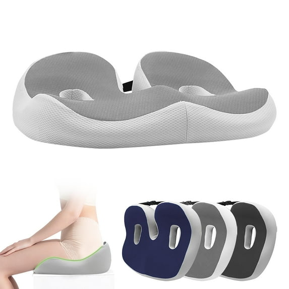 Ctnporpo Outfany Ergoseat Welnax Orthosoothe Memory Foam Seat Cushion Comfy Memory Foam Cushion for Women Men Ergonomic Cushion Lumbar Support Cushion