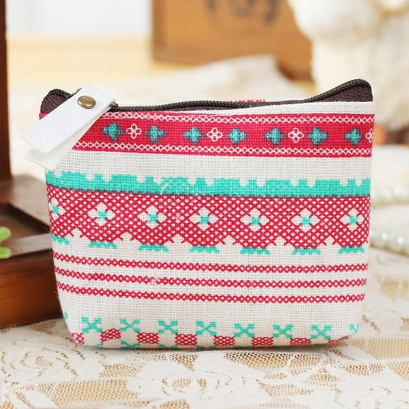 Ctnporpo Small Moneys Bag Purse Small Canvas Purse Zipper Change Purse Small Zipper Pouch Mini Storage Bag Storage Shelves Closet Organizers
