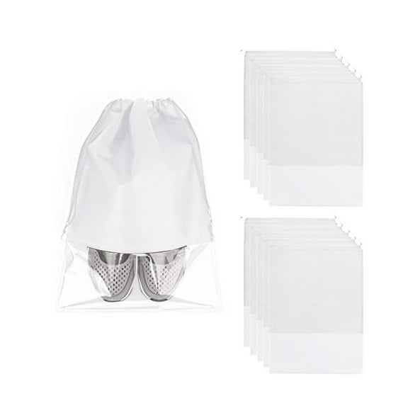 Ctnporpo Storage Case 12 Pieces Shoe Storage Bags Non-woven Packaging Bag Drawstring Bag Storage Shelves Closet Organizers