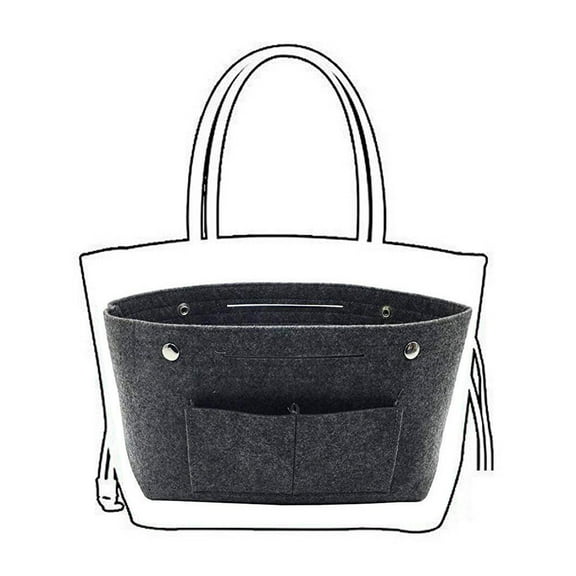 Ctnporpo Women's Handbag Organizer Bag Purse Insert Bag MultiPocket Tote Useful Bag Handbag Organizer Purse Tote Organizer