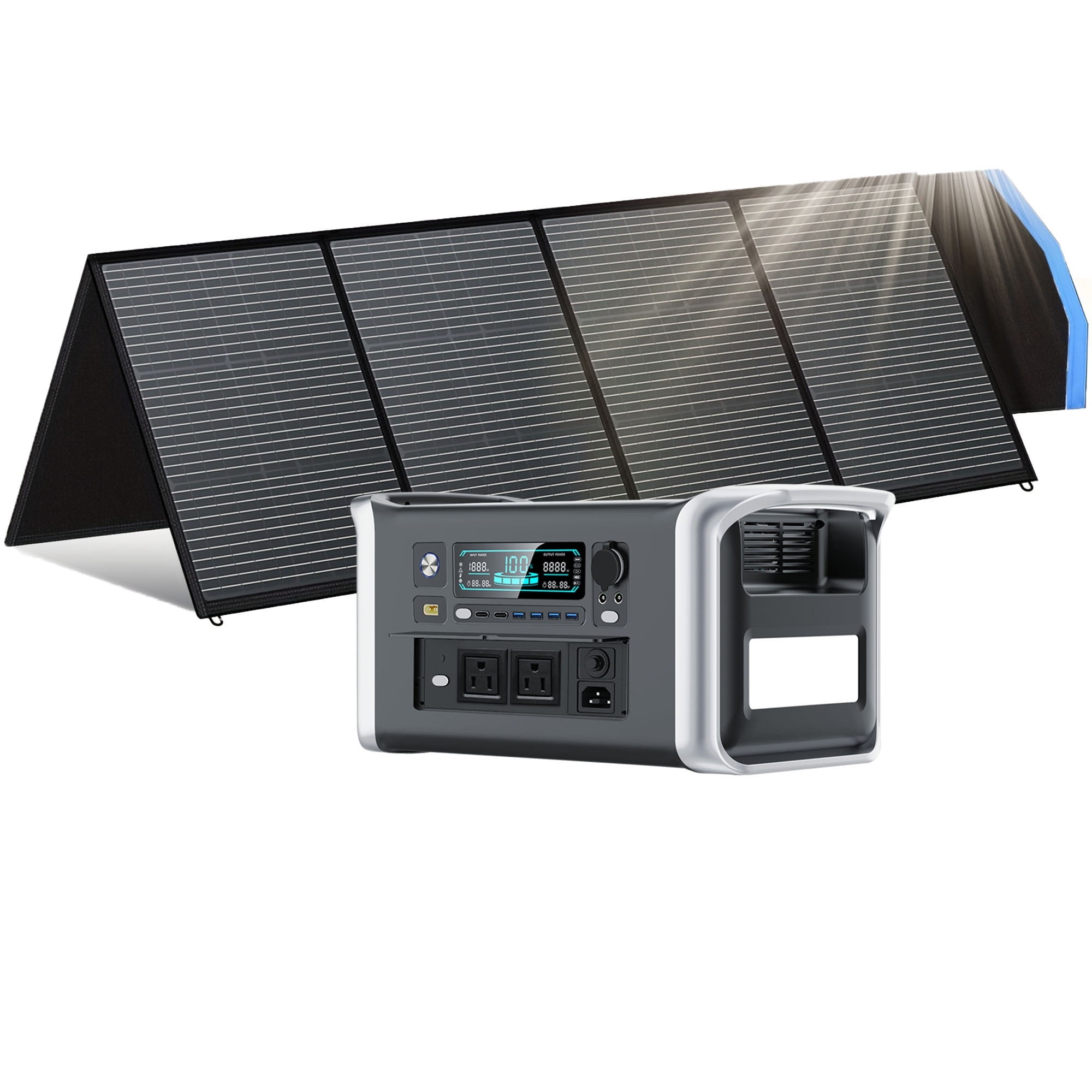 Ctolity 1600W Portable Power Station 1024Wh LiFePO4 Battery+400W