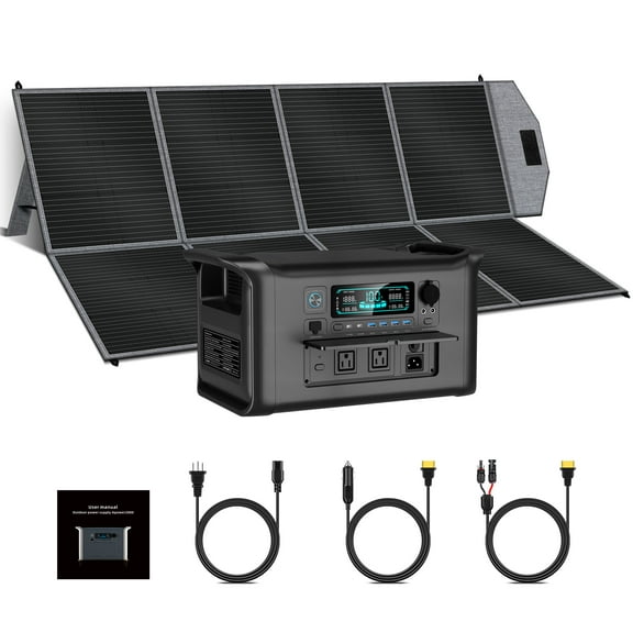 Ctolity 1600W Portable Power Station 1024Wh LiFePO4 Battery for Camping Home Emergency