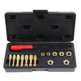 thumbnail image 1 of Ctooltool 15Pcs Metric Thread Chaser Set, Universal Rethreading Tool Rethreader Taps & Dies Thread Restorer Kit, Rethread Repair Tool, 1 of 6