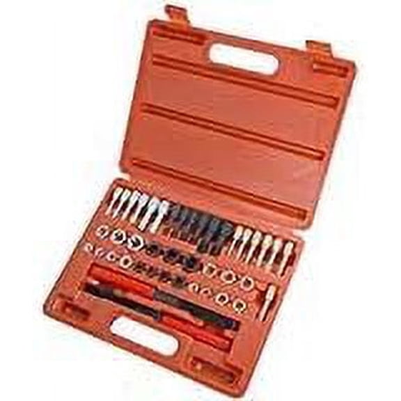 Ctooltool Universal 42Pcs Thread Chaser Set, Rethread Repair Tool, Fractional and Metric Thread Restorer Kit