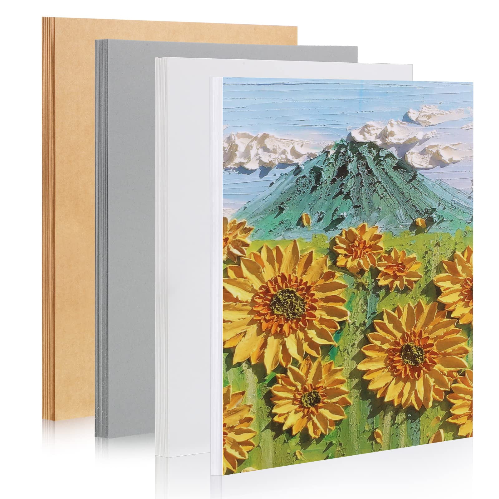 Ctosree 100 Sheets Oil YPF5 Pastel Paper 180 GSM Pastel Drawing Paper ...