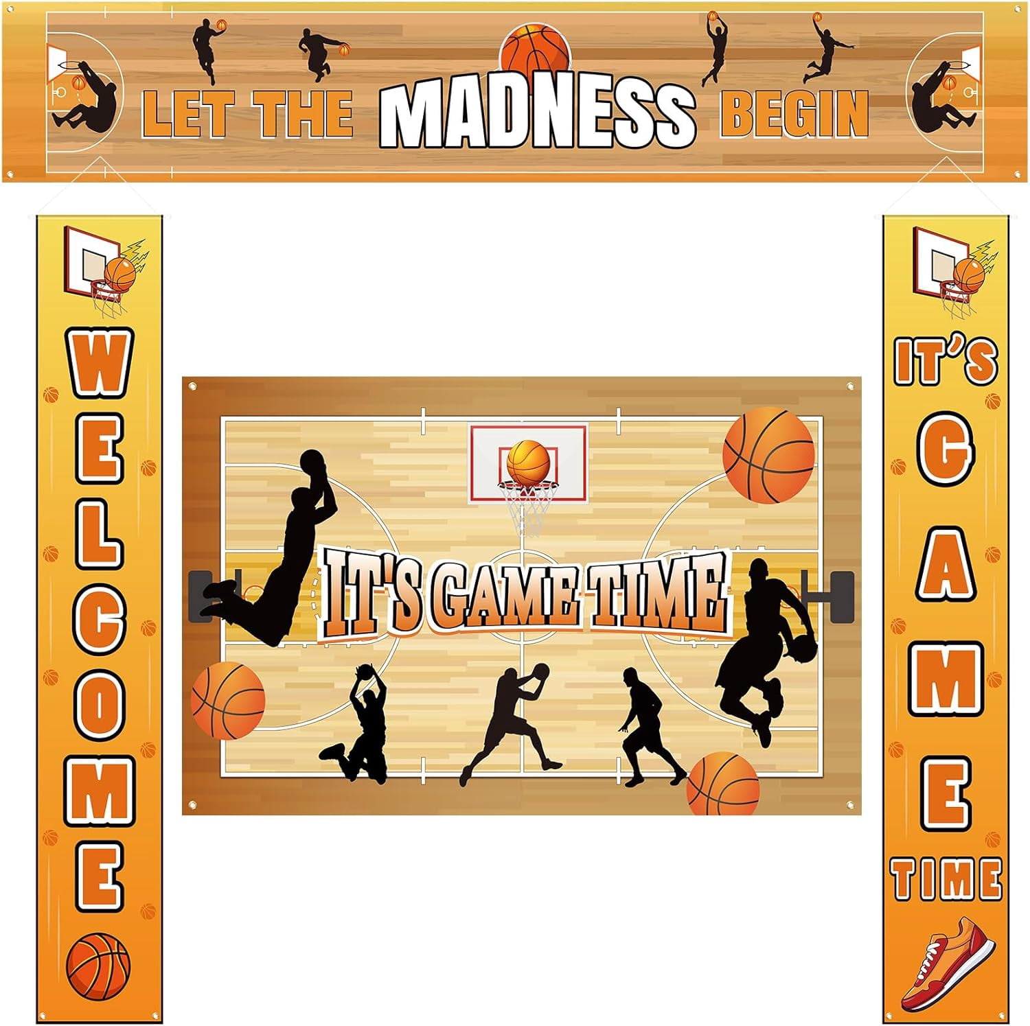 Ctosree 4 Pcs Basketball Party Supplies Basketball Theme Birthday ...