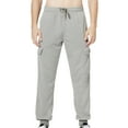 thumbnail image 1 of Ctreela Mens Lightweight Cargo Sweatpants Stretch Waist Drawstring Joggers Tapered Pants for Workout Running Gym, 1 of 5