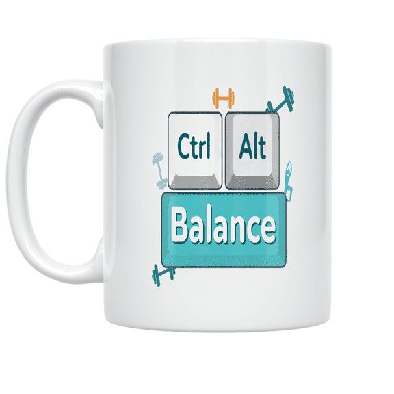 Ctrl Alt Balance - Workplace Wellness Advocate - 11 oz Ceramic Coffee Mug