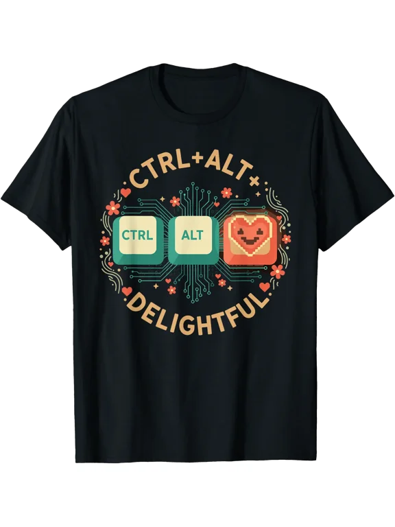 Ctrl Alt Delightful Geek T-Shirt