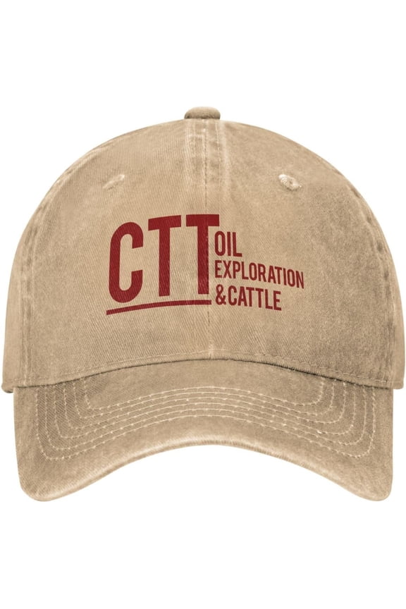 Ctt Oil Exploration and Cattle hat Funny Denim Cap