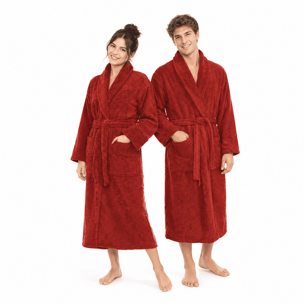 Cttton Terry Cloth Bath Robe For Women & Men Soft Plush Long Unisex ...
