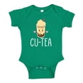 thumbnail image 1 of Cu-Tea Baby Bodysuit One Piece 12 mo Kelly Green, 1 of 3
