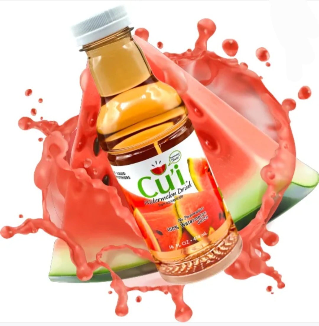 Cu'i 100% All-Natural Watermelon Juice Drink, Zero Sugar, Gluten-Free, Non-GMO,  Vegan, 16 fl oz, 12 Pack - Walmart.com