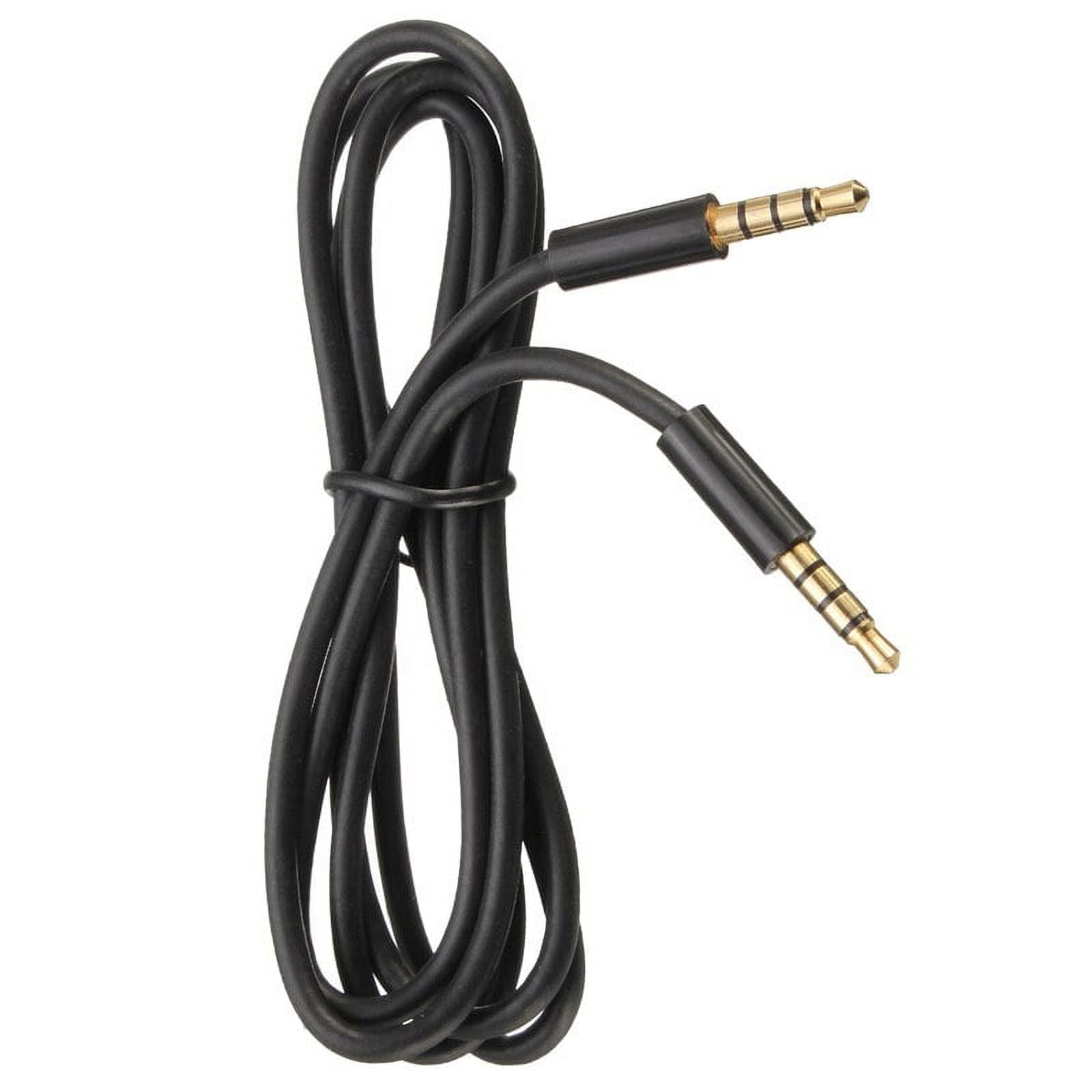 Auxiliary 3.5mm TRRS Audio & Microphone Cable, AUX Stereo Cable for  Smartphone, Headset, PC, Laptop, Microphone and Other 3.5mm Enabled  Devices. (3