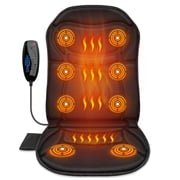 CuPiLo Back Massager Seat Cushion with Heat, Vibration Massager Chair Pad with 8  Motors & 2 Heat, 5 Vibration Modes