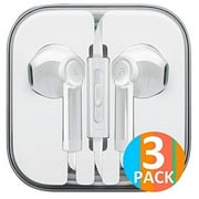 CuWire Active Noise Cancelling Wired In-Ear Earbuds, White, Count 3 Pack