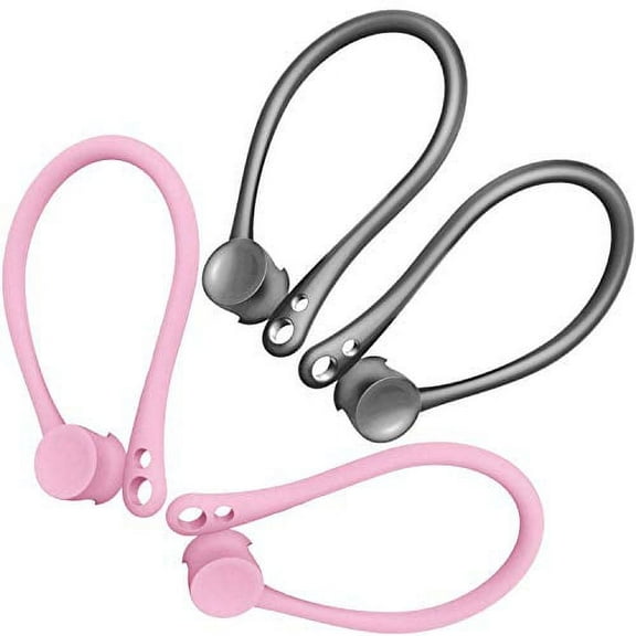 CuWire Earbud Covers, Pink and Gray, 2 Pieces