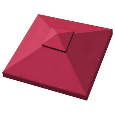 CuYeHt Canopy 10'X10' Replacement Gazebo Canopy top Patio Pavilion Cover Sunshade plyester Double Tiers-Burgundy