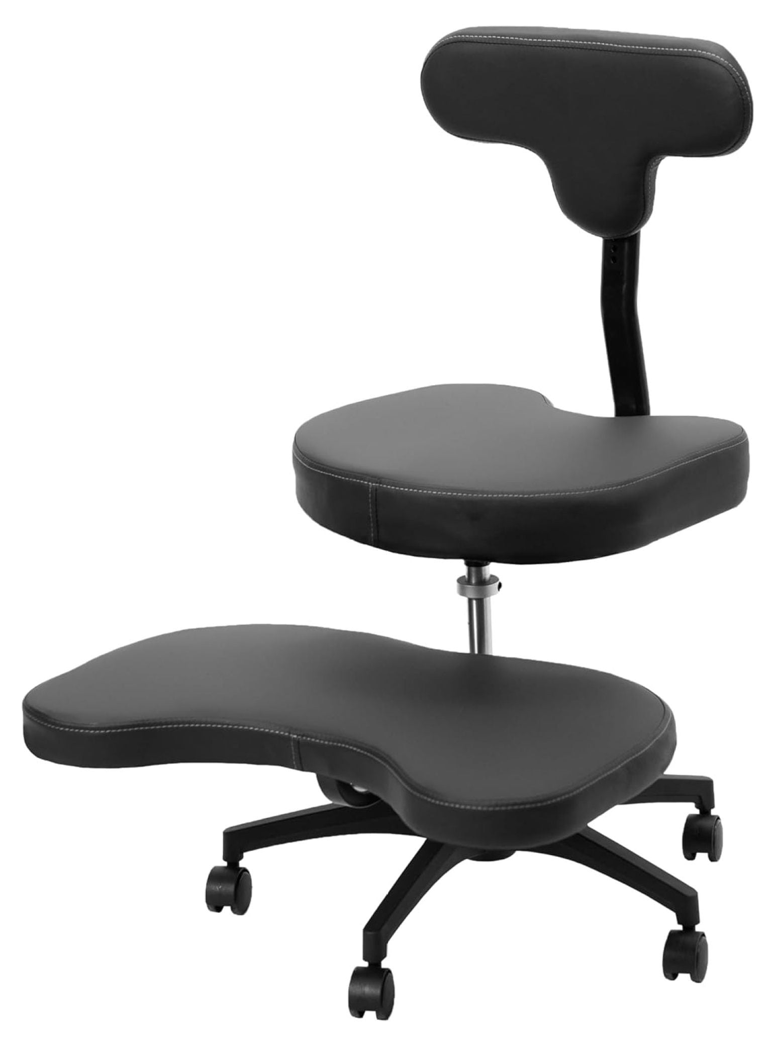 CuYeHt Ergonomic Cross Legged Chair with Wheels, Home and Office, Versatile Kneeling Chair