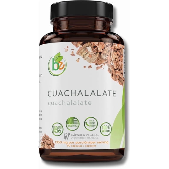 Cuachalalate Capsules Forte  90 Vegetable Capsules (1350 mg per Serving)  Premium Herbal Dietary Supplement  Vegan, Non-GMO, 100% Natural  Digestive Support  Made in USA  by BexpertsUSA