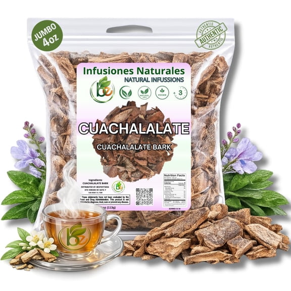 Cuachalalate Herbal Tea 4 oz-113g. Mexican Cuachalala, Cuachalalate Herbal Tea Wildcrafted (Juliana Adstringens) | 100% All Natural - NON Gmo | Authentic Mexican Herbal Tea