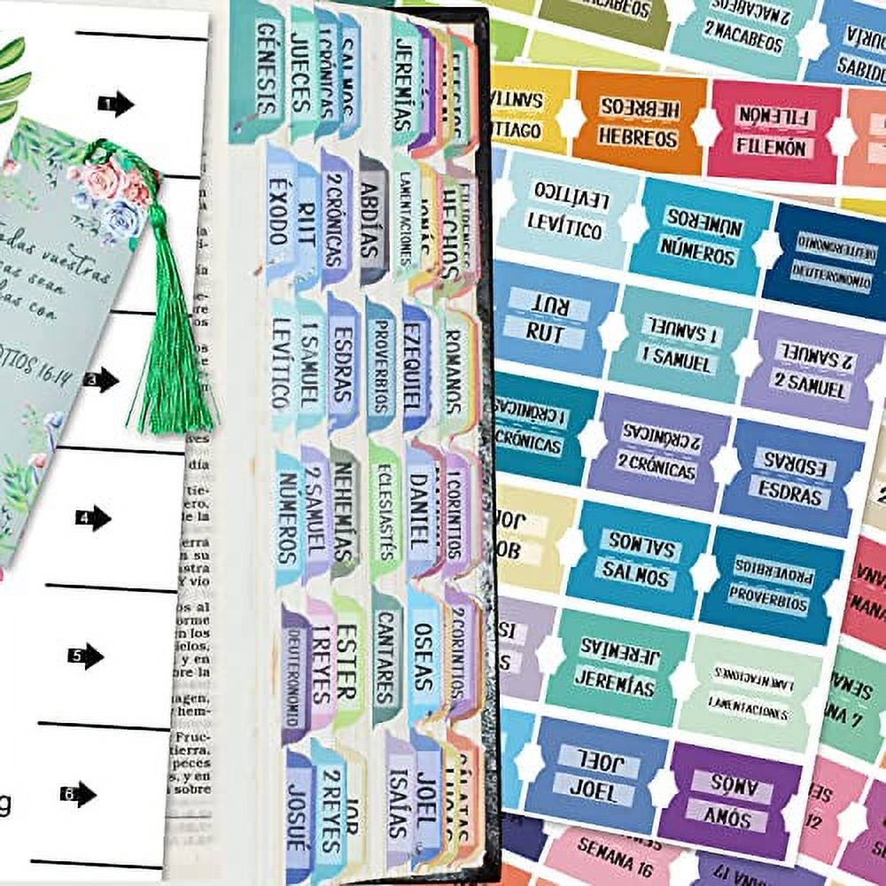Cualfec Spanish Catholic Bible Index Tabs New & Old Testament Tabs