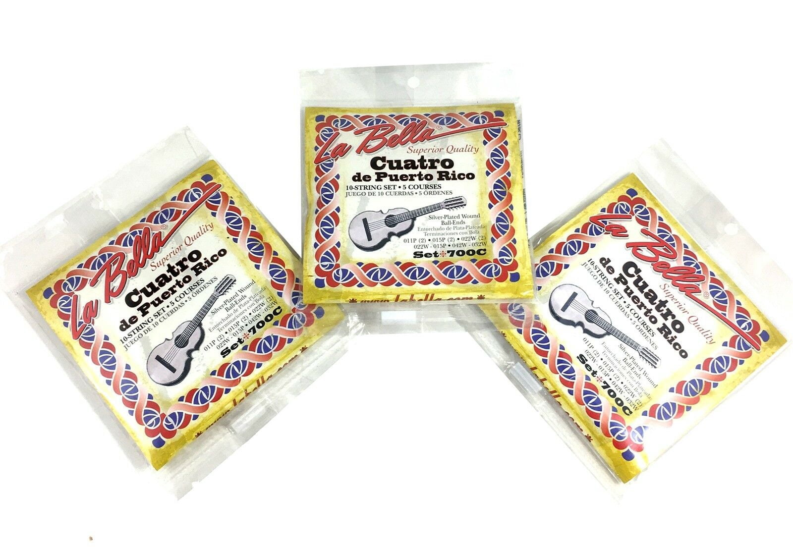 Cuartro De Puerto Rico Juego De 10 Cuerdas 5 Ordenes La Bella 10 String 5 Course Don Jose Model Strings