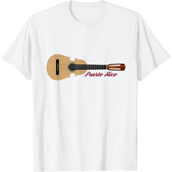 Cuatro Puertorriqueno T-Shirt with Puerto Rico by 4Jibaro