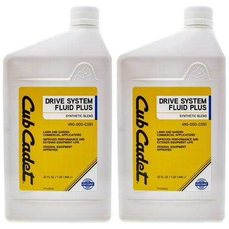 Cub Cadet Synthetic Blend Drive System Fluid Automatic Transmission Fluid, (2 Pack)