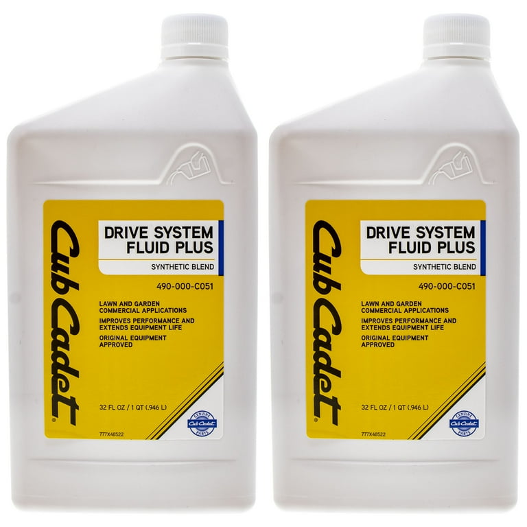 CUB CADET Synthetic Blend Drive System Fluid for Lawn, 1 Quart