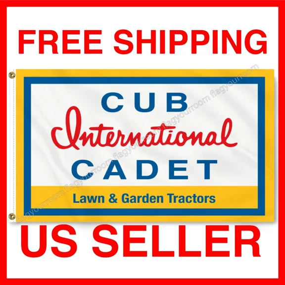 Cub Cadet Tractor 3X5 Ft Banner Flag Lawn & Garden Tractor Fast Free Shipping