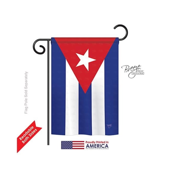 Cuba 2-Sided Impression Garden Flag - 13 x 18.5 in.