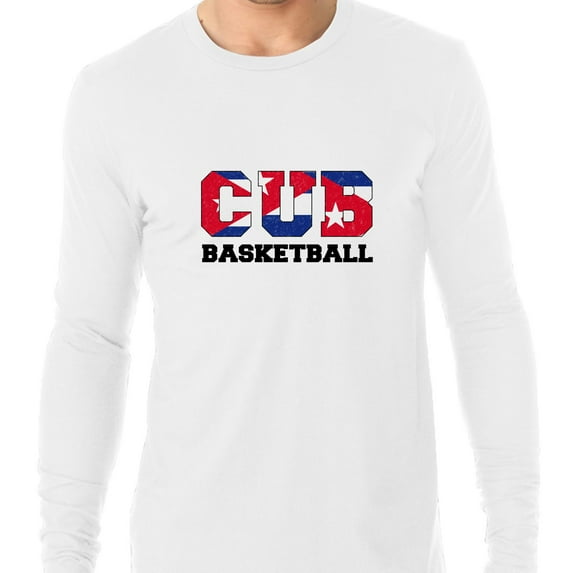 Cuba Basketball - Olympic Games - Rio - Flag Men's Long Sleeve T-Shirt