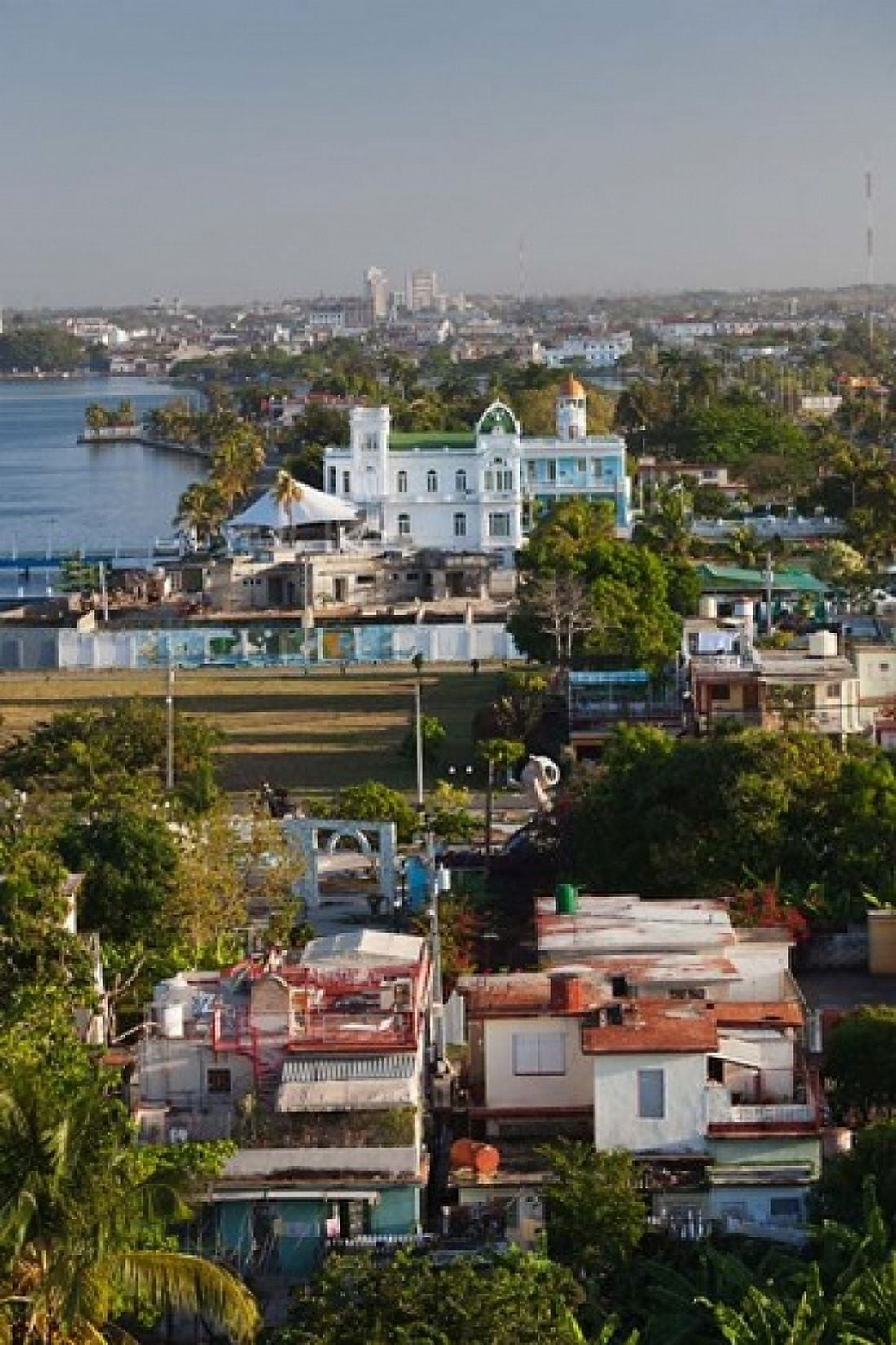 Cuba Cienfuegos Province Cienfuegos city view Canvas Art - Walter Bibikow DanitaDelimont (24 x 36)