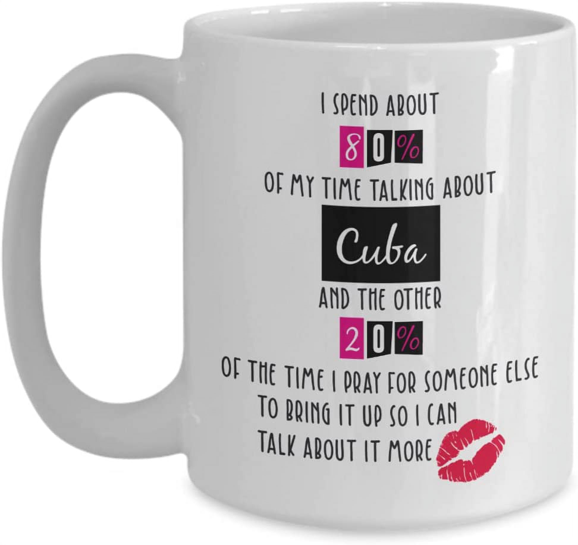 Cuba Coffee Mug, Cuba Gifts, Gifts For Cuba, Cuba Gifts For Man And Woman, Cuba Mug, Cuba Friend Gift, Birthday Christmas Basket gag Gift Idea - image 1 of 3