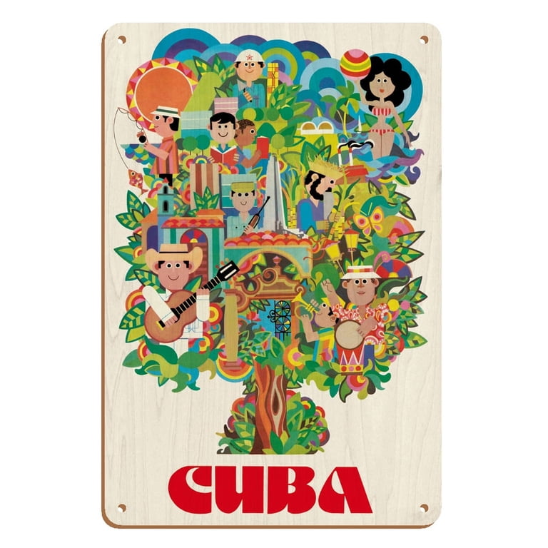 Cuba - Colorful Pictorial of Various Types of Cuban People
