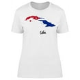thumbnail image 1 of Cuba Country Flag Art T-Shirt Women -Image by Shutterstock, Female x-Large, 1 of 2