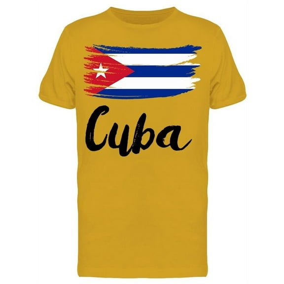 Cuba Country Flag T-Shirt Men -Image by Shutterstock, Male XX-Large