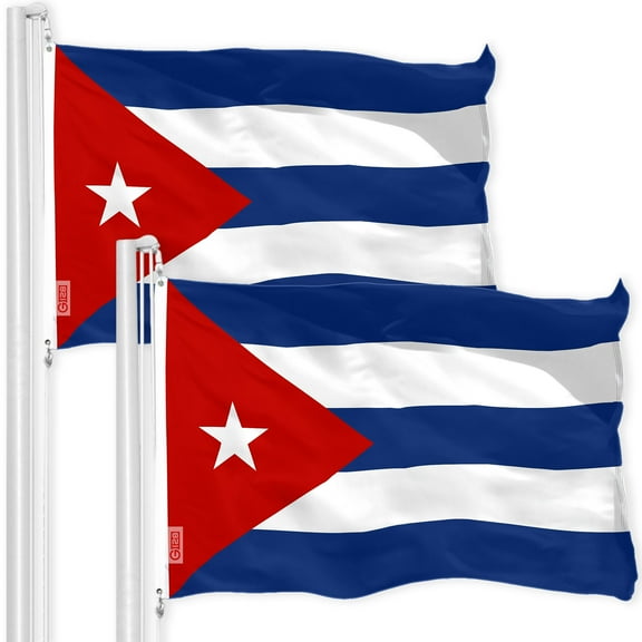 Cuba Cuban Flag 3x5FT 2-Pack 150D Printed Polyester By G128