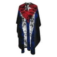 thumbnail image 1 of Cuba Cuban Flag Salon Barber Cape - Professional Hairdressing Waterproof Hair Cutting Cape With Adjustable Snap Closure-Haircut Apron For Hair Stylist And Home Use-55''X66'', 1 of 5
