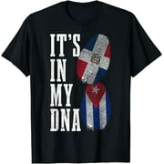 Cuba Dominican Republic It's In My DNA Pride Cuban Roots T-Shirt
